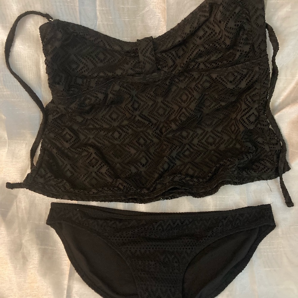 Two Piece Bathing Suit BLK